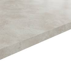 GoodHome Kala Grey Concrete Effect Laminate Square Edge 3000mm 620mm 38mm