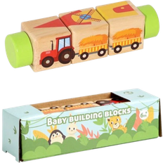 Wooden Toys Blocks Shein New Wooden Rotating Building Blocks - An Interesting Game. Figures