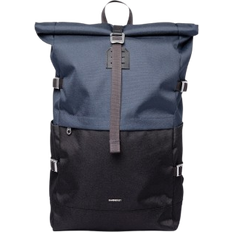 Herr - Skinn Ryggsäckar Sandqvist Icon Rolltop Backpack L - Multi Black/Navy