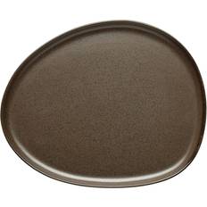 Oval Dinner Plates aida Raw Organic Metallic Brown Dinner Plate 24cm