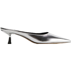 40 ½ - Silver Pumps H&M Dam Silver Spetsiga mules
