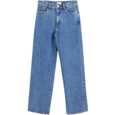 Lindex Wide Hanna Cropped Jeans - Denim Blue