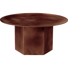 GUBI Epic Earthy Red Steel Coffee Table 80cm