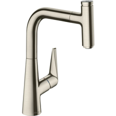 Hansgrohe Edge Mounted Kitchen Taps Hansgrohe Talis Select (72822800) Stainless Steel