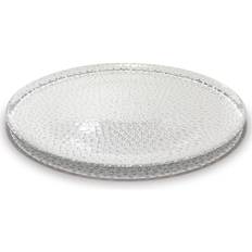 aida Raw Glass Beads Clear Serving Dish 34.5cm
