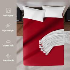 Red Bed Sheets Imperial Rooms Luxury Fitted Double King Sheets Single Bed Sheet Red