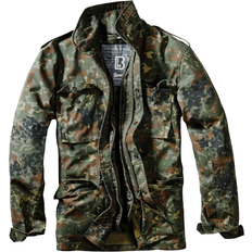 Brandit Individual Wear M-65 Classic Field Jacket för män vattenavvisande, med avtagbar innerjacka och huva med krage, Flecktarn