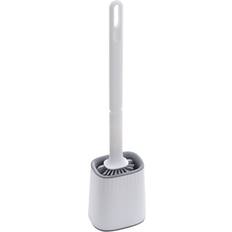 Living and Home Flexible Silicone Toilet Brush and Holder with Detachable Handle