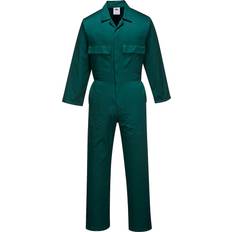 UV-skydd Arbetsoveraller Portwest S999 Herr Euro Arbetskläder Polycotton Overall Overaller Flaska Grön