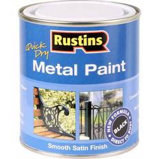 Rustins Paint Rustins Quick Dry Metal Paint Black 0.5L
