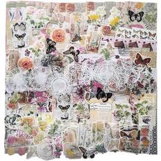 Water Resistant Scrapbooking Sodial 260pc Vintage Aesthetic Scrapbook Stickers