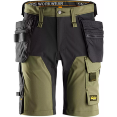 Snickers AllroundWork Fullstretchshorts 6175 - Khaki Green/Black