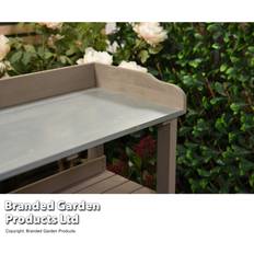 Grey Potting Benches Dakota Fields Breighden Wood Potting Bench 92cm H x 77cm W x 37cm D