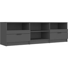 vidaXL 811458 Black TV Bench 150x45cm