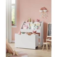 Kids Toy Storage Bookshelf White One Size