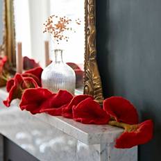 Red Garlands & Confetti Paper High Felt Flower Garland Red 12cm H x 12cm D x 160cm L