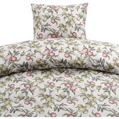 Multifärgade Sängkläder Borganäs Äppellunden Multi Blommigt Bäddset Enkeltäcke 150x210 Grå Påslakan Multifärgad, Grå