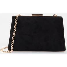 Bellaria Suede Clutch Black - Black