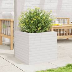 Planter Box White 45.5cm H x 50cm W x 50cm D