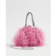 River Island Pink Bags River Island Womens Pink Diamante Feather Clutch Bag