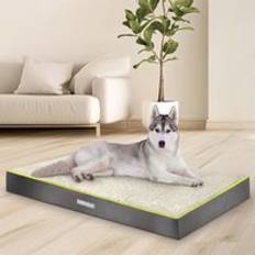 Grey XL Dog Bed Orthopaedic Extra Large Plus 112x81x9 cm
