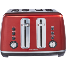Morphy Richards Toasters on sale Morphy Richards Accents 4 Slice Toaster Metallic Purple Red