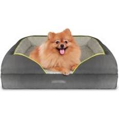Grey Small Dog Bed Orthopaedic Foam