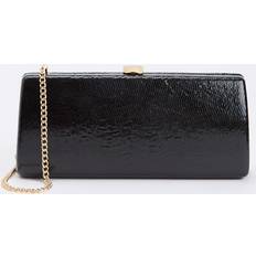 Black Clutches Dune London Belinda Textured Crossbody Clutch - Black