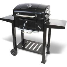 Ebern Designs 121.5cm W Barrel Charcoal Grill Stainless Steel