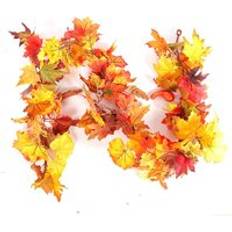 Garlands Living and Home Artificial Autumn Maple Leaf Pumpkin Vine Garland