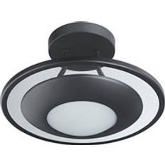 Happy Homewares Modernistic Semi LED Fitting Black Ceiling Flush Light