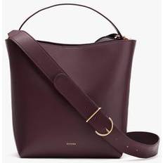 Purple Bucket Bags Cuyana Linea Bucket Bag - Plum
