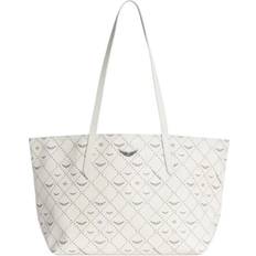 Dam - Vita Toteväskor Zadig & Voltaire Z Monogram Läder Shopper Bag New
