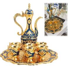 Tissting Vintage Turkiskt Te Set Metal Tea Pot Tekanna
