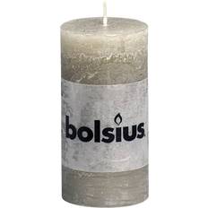 VidaXL Candlesticks, Candles & Home Fragrances vidaXL Bolsius Rustic Pillar Candles 100 x 50 mm Slate Grey Candle