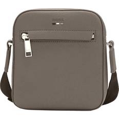 Herre - Skind Messenger-tasker HUGO BOSS Reporter Taske Med Logo Detalje - Grøn