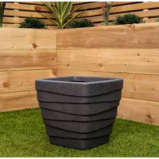 Caullin Pot Planter Grey 31cm H x 33.5cm W x 33.5cm D