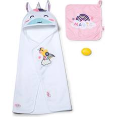 Zapf Dolls & Doll Houses Zapf Baby Born Unicorn Hooded Towel Set