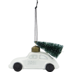 Stål Julgranspynt House Doctor Car Julhänge Vit-silver Julgranspynt