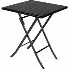 Foldable Picnic Tables Dakota Fields Perel Folding Table with Wicker Pattern