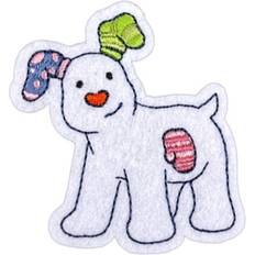 Pom poms på rea Snowdog Sew On Patch Pawprint