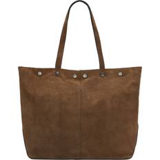 Rive Suede L Tote Bag - Mud