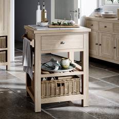 Abdulazim Marble Top Kitchen Cart - Brown