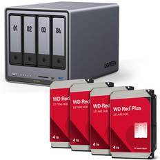 UGREEN NAS servere UGREEN NASync DXP4800 Western Digital Festplatte 16 TB