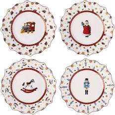 Plate Sets Villeroy & Boch Toy's Delight Anniversary Plates of 4 Plate Set