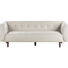 Beige - Sofa Set Sofas Beliani Byske Fabric Light Beige Sofa 3 Seater