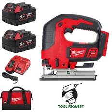 Power Saws Milwaukee M18BJS-502 18V Compact Jigsaw Kit