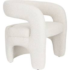 MDF Lænestole Zuiver Loungestol Studio White Nova Offwhite Polstret Sæde Lænestol