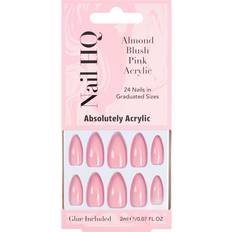 Almond Blush Pink Acrylic Nails