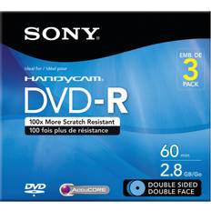 3DMR60DSR1HC 3-Pack 8cm DVD-R Double Sided